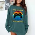 Pre-School Level Complete Graduation Video Gamer Preschool T Comfort Colors Sweatshirt Blue Spruce