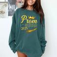 Prom Squad Graduation Class Of 2025 Party Comfort Colors Sweatshirt Blue Spruce