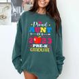 Proud Aunt Of 2023 Pre-K Graduate Senior Graduation Matching Comfort Colors Sweatshirt Blue Spruce