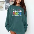 Proud Aunt Of A Pre-K 2025 Graduate Class Of 2025 Graduation Comfort Colors Sweatshirt Blue Spruce