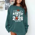 Proud Auntie Of A 2026 Senior Football Graduation Family Comfort Colors Sweatshirt Blue Spruce