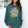 Proud Auntie Of A Class Of 2025 Graduate Senior Graduation Comfort Colors Sweatshirt Blue Spruce