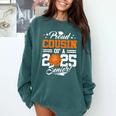 Proud Cousin Of A 2025 Senior Basketball Graduation Comfort Colors Sweatshirt Blue Spruce