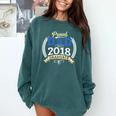 Proud Dad Of A 2018 Graduate Shirt Graduation Grad Comfort Colors Sweatshirt Blue Spruce