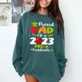 Proud Dad Of 2023 Pre K Graduate Graduation Comfort Colors Sweatshirt Blue Spruce