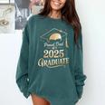 Proud Dad Of a 2025 Graduate Class Of 2025 Graduation Dad Comfort Colors Sweatshirt Blue Spruce