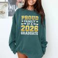 Proud Family Of A 2026 Graduate Shirt Class 2026 Graduation Comfort Colors Sweatshirt Blue Spruce