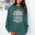 Proud Glamma Of A Class Of 2025 Graduate Senior Graduation Comfort Colors Sweatshirt Blue Spruce