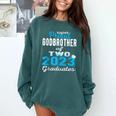 Proud Godbrother Of Two 2023 Graduate Class 2023 Graduation Comfort Colors Sweatshirt Blue Spruce