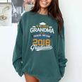 Proud Grandma Of A 2018 Graduate Shirt Graduation Grad Class Comfort Colors Sweatshirt Blue Spruce