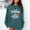 Proud Grandma Of 2025 Basketball Senior Graduation Day Comfort Colors Sweatshirt Blue Spruce
