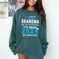 Proud Grandma Of 5th Grade Graduate 2024 Family Graduation Comfort Colors Sweatshirt Blue Spruce