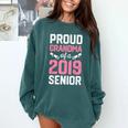 Proud Grandma Of A Class 2019 Senior T Shirt Graduation Comfort Colors Sweatshirt Blue Spruce