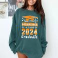 Proud Grandma Of A Class Of 2024 Matching Family Graduation Comfort Colors Sweatshirt Blue Spruce