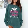 Proud Grandma Of a Class Of 2026 Graduate For Graduation Comfort Colors Sweatshirt Blue Spruce