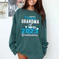 Proud Grandma Of Two 2023 Graduate Class 2023 Graduation Comfort Colors Sweatshirt Blue Spruce