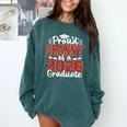 Proud Granny Of A Class Of 2026 Graduate Senior Graduation Comfort Colors Sweatshirt Blue Spruce