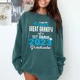 Proud Great Grandpa Of 1st Grade Graduate 2023 Graduation Comfort Colors Sweatshirt Blue Spruce