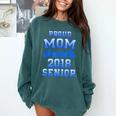 Proud Mom Of 2018 Senior Graduation T Shirt Comfort Colors Sweatshirt Blue Spruce