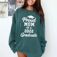 Proud Mom Of a 2022 Graduate Class Of 2022 Graduation Comfort Colors Sweatshirt Blue Spruce