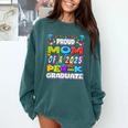 Proud MOM Of a 2025 PRE-K Graduate -Graduation Comfort Colors Sweatshirt Blue Spruce