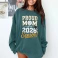 Proud Mom Of a 2026 Senior Volleyball Graduation Comfort Colors Sweatshirt Blue Spruce