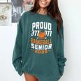 Proud Mom Of Basketball Senior 2026 Graduation Comfort Colors Sweatshirt Blue Spruce