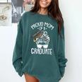 Proud Mom Of A Graduate Graduation Mama Mother Comfort Colors Sweatshirt Blue Spruce