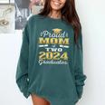 Proud Mom Of Two 2024 Graduate Class 2024 Graduation Family Premium Comfort Colors Sweatshirt Blue Spruce