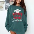 Proud Mother Of a Class Of 2026 Graduate For Graduation Comfort Colors Sweatshirt Blue Spruce