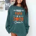 Proud PAPA Of 2026 Senior Basketball Student Graduation Comfort Colors Sweatshirt Blue Spruce