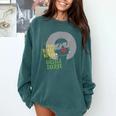 Proud Queen College Graduation Comfort Colors Sweatshirt Blue Spruce