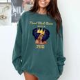 Proud Queen PhD Doctorate Degree Graduation T-Shirt Comfort Colors Sweatshirt Blue Spruce