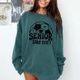 Proud Senior Dad Soccer Class Of 2027 Graduation Graduate Comfort Colors Sweatshirt Blue Spruce