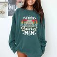 Proud Senior Mom Marching Band Mom Class Of 2025 Graduation Comfort Colors Sweatshirt Blue Spruce