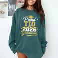 Proud TIO Of a Class Of 2026 Graduate Senior Graduation Comfort Colors Sweatshirt Blue Spruce