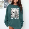 Reading Time At Last Book Lover Introvert Skeleton Reading Comfort Colors Sweatshirt Blue Spruce Reading Time At Last Book Lover Introvert Skeleton Reading Comfort Colors Sweatshirt Blue Spruce