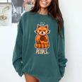 Red Panda Introvert For Red Pandas Fan Comfort Colors Sweatshirt Blue Spruce Red Panda Introvert For Red Pandas Fan Comfort Colors Sweatshirt Blue Spruce
