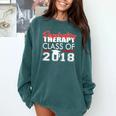 Respiratory Therapy Class Of 2018 Graduation Shirt Women Men Comfort Colors Sweatshirt Blue Spruce