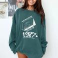 Reunion Class Of 1987 School Graduation Blast From The Past Comfort Colors Sweatshirt Blue Spruce