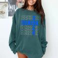 Senior 2024 Graphic Class Of 2024 Graduation Graphic Comfort Colors Sweatshirt Blue Spruce