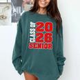 Senior 2026 Class Of 2026 Graduation Comfort Colors Sweatshirt Blue Spruce