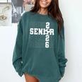 Senior 2026 Soccer Player Class Of 2026 Senior Graduation Comfort Colors Sweatshirt Blue Spruce