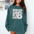 Senior Class Of 2018 T Shirt High School Graduation Comfort Colors Sweatshirt Blue Spruce