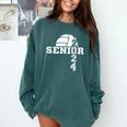 Senior Class Of 2024 Volleyball Seniors School Graduation Comfort Colors Sweatshirt Blue Spruce