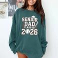Senior Dad Class Of 2026 Graduate Baseball 2026 Graduation Comfort Colors Sweatshirt Blue Spruce