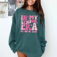 In My Senior Era Class Of 2026 Retro Senior 2026 Graduation Comfort Colors Sweatshirt Blue Spruce