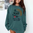 Senior Football Mom Class Of 2026 Graduation Graduate Comfort Colors Sweatshirt Blue Spruce