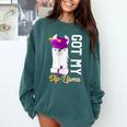 Senior Graduation 2020 Got My Dip-Llama Diploma Llama Pun Comfort Colors Sweatshirt Blue Spruce