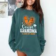 Senior Grandma Class Of 2026 Basketball Graduation Heart Comfort Colors Sweatshirt Blue Spruce